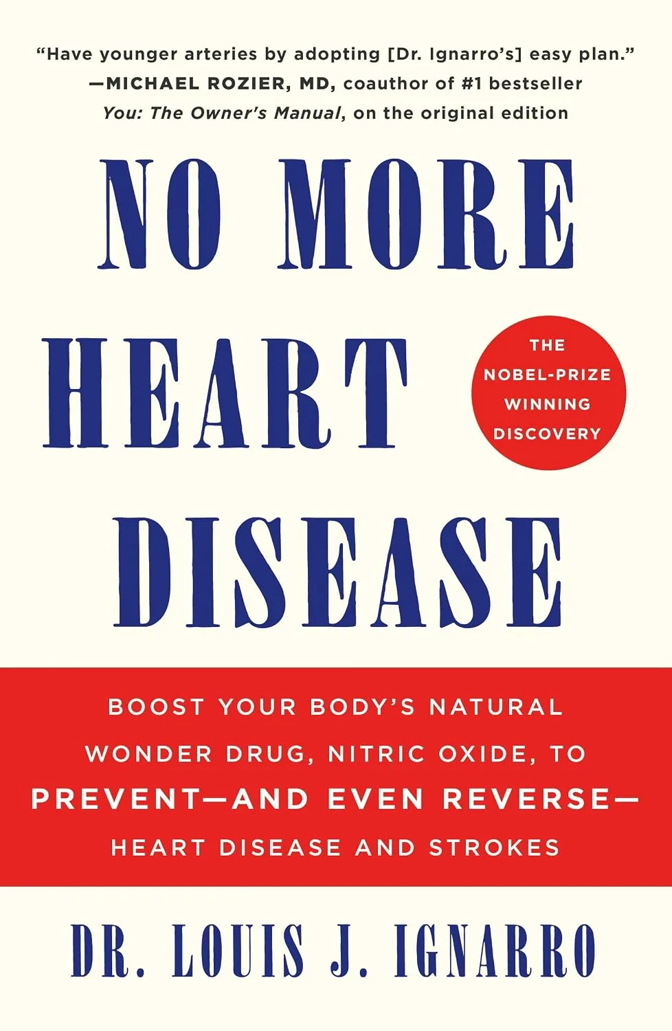 NO More Heart Disease by Dr. Louis Ignarro, book cover